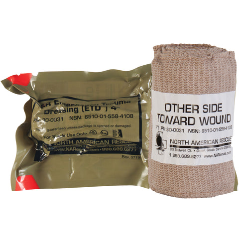North American Rescue Emergency Trauma Dressing 4" - Tactical Outfitters