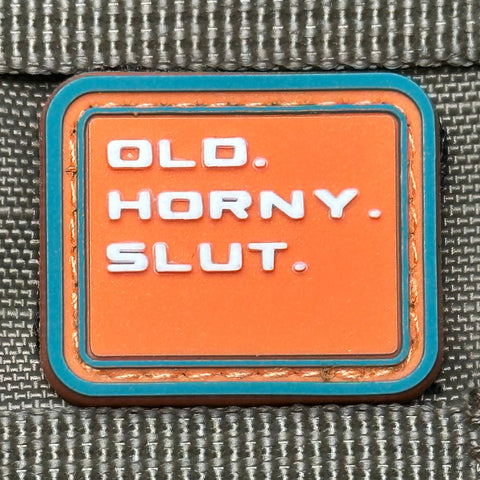 OLD HORNY SLUT CAT EYE PVC MORALE PATCH - Tactical Outfitters