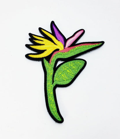 BIRDS OF PARADISE TRIBAL FLOWER MORALE PATCH - Tactical Outfitters
