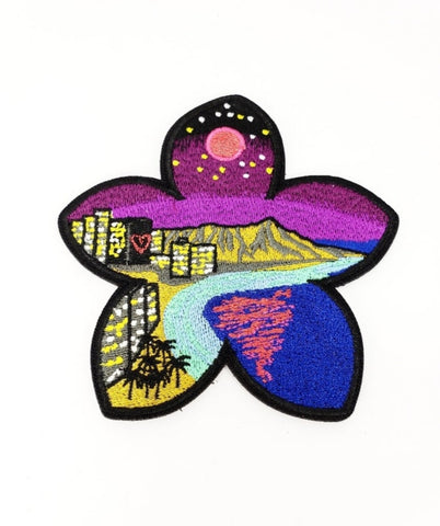 HONOLULU CITY LIGHTS PLUMERIA MORALE PATCH - Tactical Outfitters