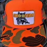 SHOOTERS ORANGE CAMO HUNTING TRUCKER HAT - Tactical Outfitters