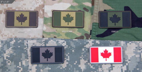 CANADIAN FLAG PVC PATCH - Tactical Outfitters