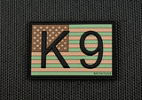 K9 US FLAG 3D PVC MORALE PATCH - Tactical Outfitters