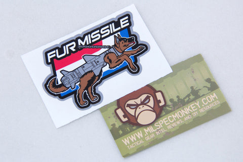 FUR MISSILE STICKER - Tactical Outfitters