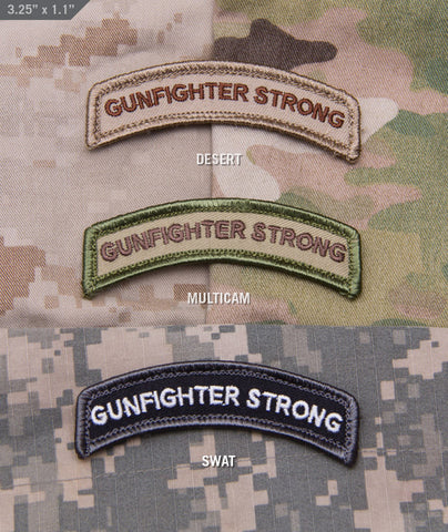 GUNFIGHTER STRONG MORALE PATCH TAB - Tactical Outfitters
