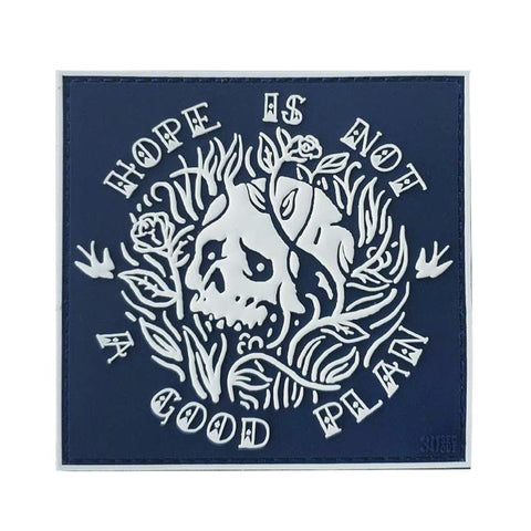HOPE IS NOT A GOOD PLAN (SKULL) PVC MORALE PATCH - Tactical Outfitters