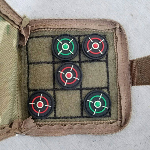 Tic Tactical Toe - Pocket Game - 4"x4" - with Reticle patches - Tactical Outfitters