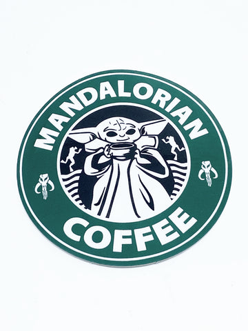 Mandalorian Coffee Sticker - Tactical Outfitters