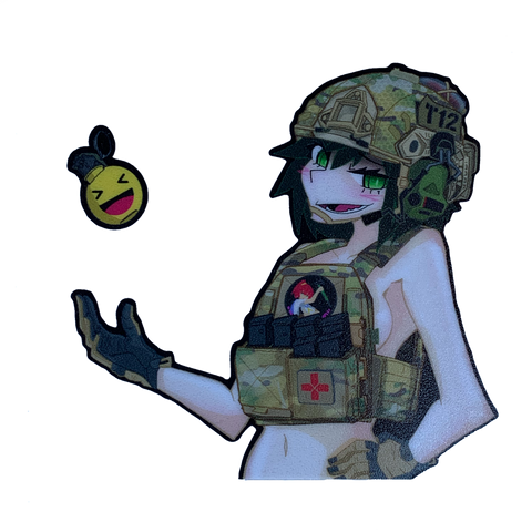 Katou Frag React Sticker - Tactical Outfitters