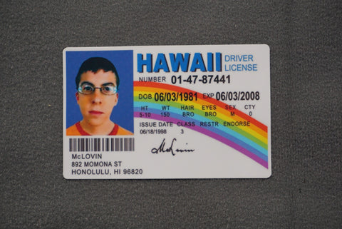 MCLOVIN ID STICKER - Tactical Outfitters