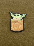 Pocket Baby Yoda PVC Morale Patch - Tactical Outfitters