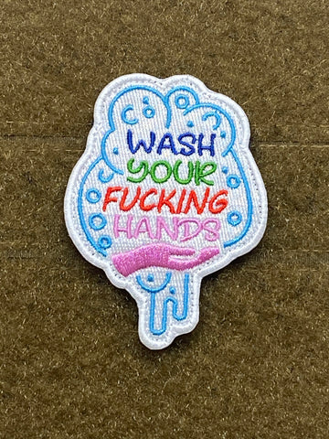 Wash Your Fucking Hands Morale Patch - Tactical Outfitters