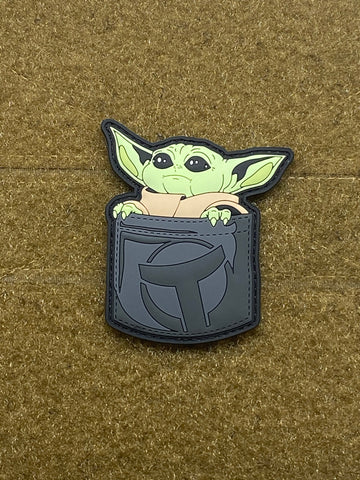 Pocket Baby Yoda PVC Morale Patch - Tactical Outfitters