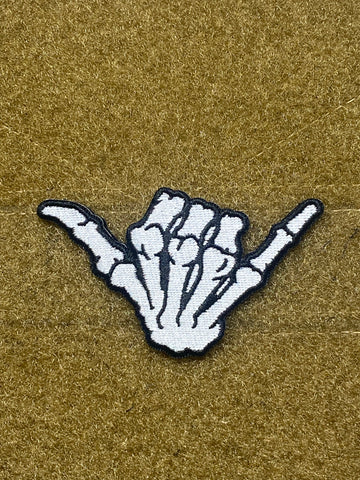 Skeleton Shaka Morale Patch - Tactical Outfitters