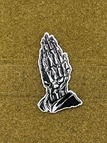 Skeleton Praying Hands Morale Patch - Tactical Outfitters