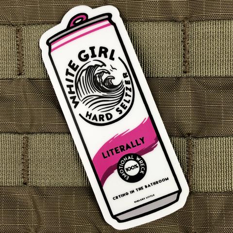 WHITE GIRL HARD SELTZER STICKER - Tactical Outfitters