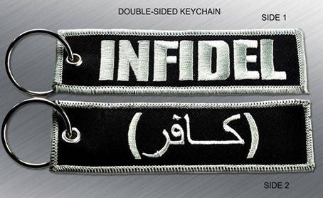 INFIDEL EMBROIDERED KEYCHAIN TAG - Tactical Outfitters