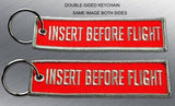 INSERT BEFORE FLIGHT EMBROIDERED KEYCHAIN TAG - Tactical Outfitters