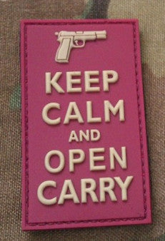 KEEP CALM AND OPEN CARRY PVC MORALE PATCH - Tactical Outfitters