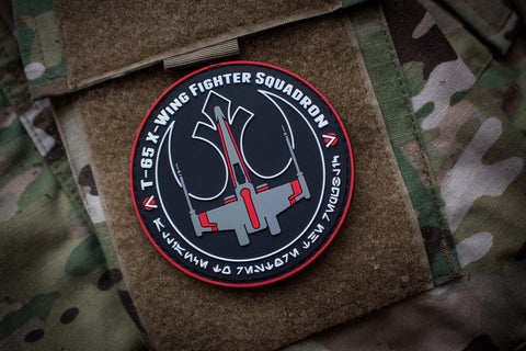 Rebel Alliance X-Wing Red Squadron PVC Morale Patch - Tactical Outfitters