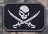Pirate Skull Flag PVC Morale Patch - Tactical Outfitters