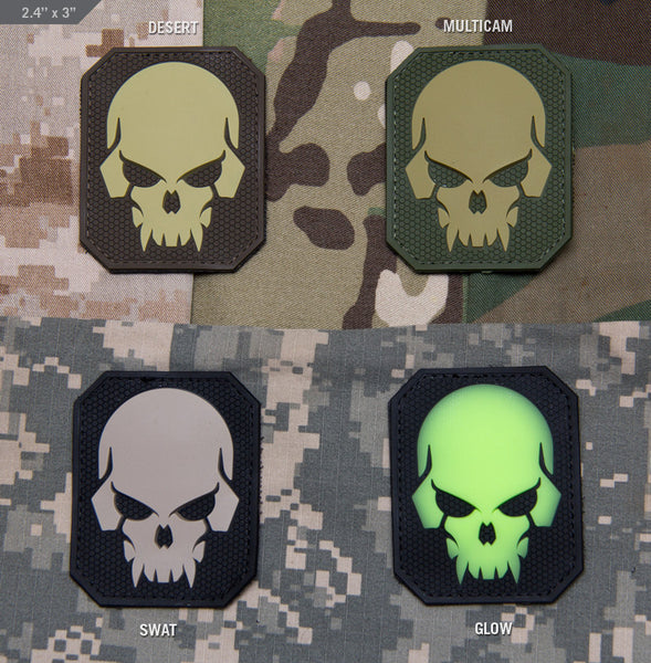 PIRATE SKULL MORALE LARGE PATCH Outfitters PVC – Tactical