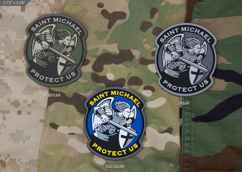 SAINT MICHAEL MODERN PVC MORALE PATCH - Tactical Outfitters