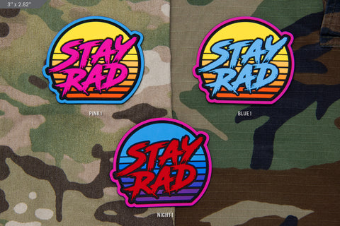 STAY RAD SUNSET PVC MORALE PATCH - Tactical Outfitters