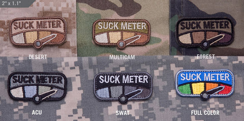 SUCK METER MORALE PATCH - Tactical Outfitters